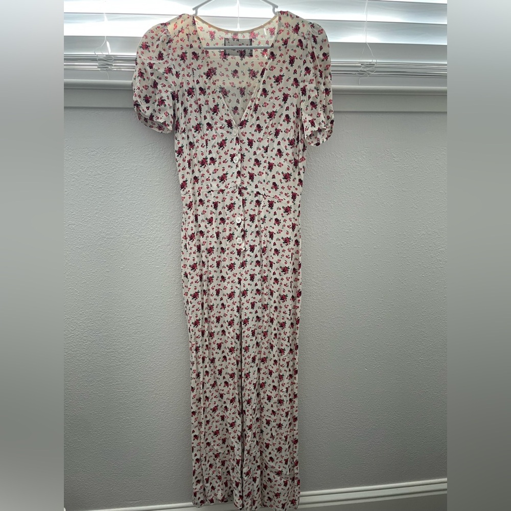 Floral V-Neck Jumpsuit